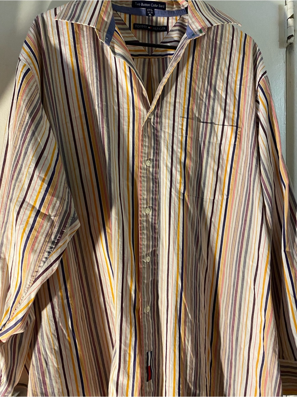 Tommy Hilfiger Men's Multicolor Striped Button-Up Shirt